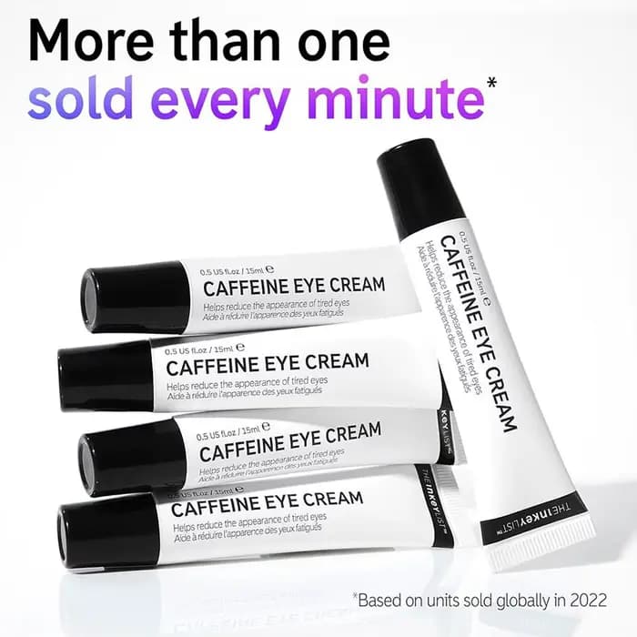 Crème pour les yeux à la caféine