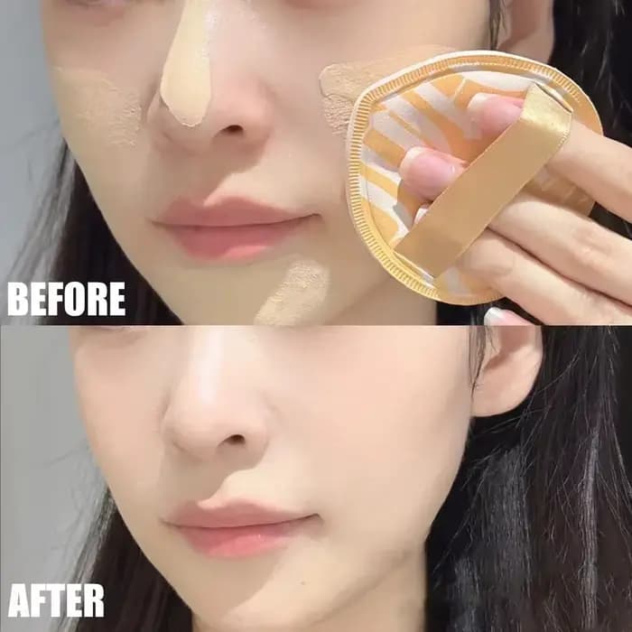 1-10 pièces Super épais doux bouffées de maquillage grand coton velours poudre bouffée liquide fond de teint éponge