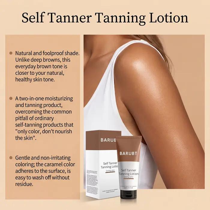 Crème Autobronzante Intensive Protection UV Imperméable Longue Durée Teint Uniforme Hydratant Corps Lotion Bronzante Sans Soleil