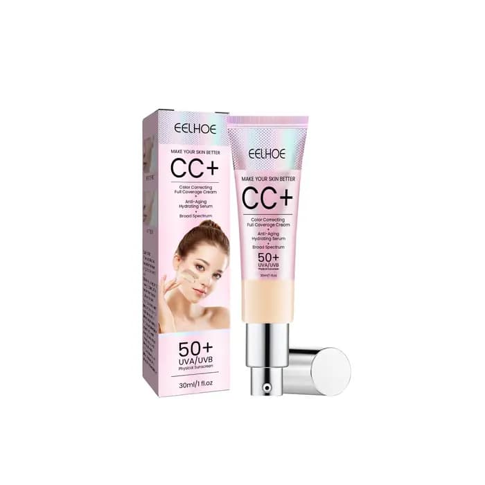 Crème CC réparatrice pour le visage : offre une couverture naturelle