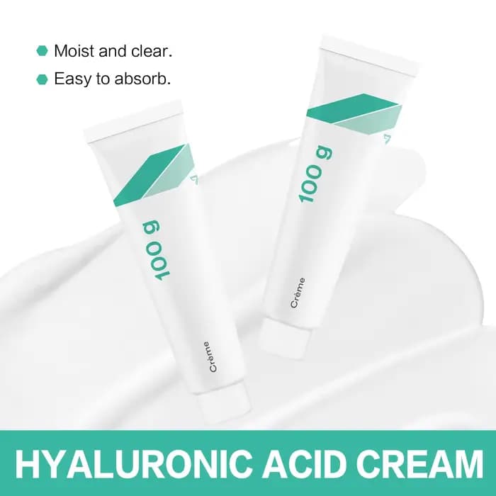 Crème à l'acide hyaluronique premium 100 g – Hydratation profonde