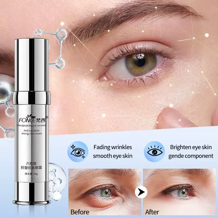 FONCE crème pour les yeux Hexapeptide Anti-rides Anti-âge élimine les cernes soin