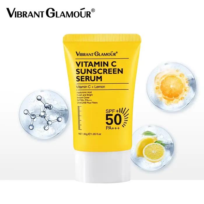 VIBRANT GLAMOUR éventuelles F 50 + PA +++-Sérum crème solaire UVA/Uremboursable
