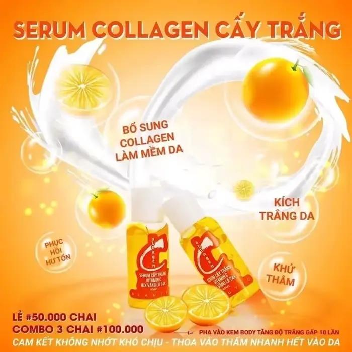 Sérum corporel éclaircissant pour la peau à la vitamine C