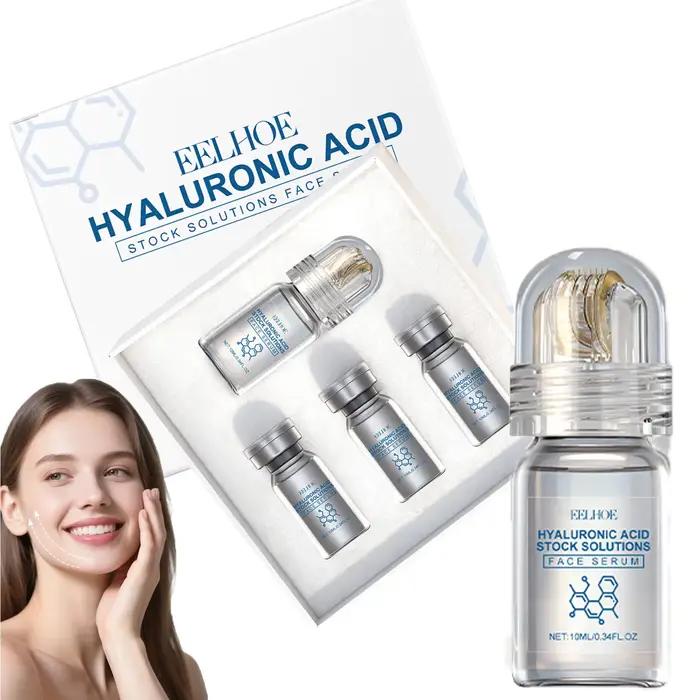 Sérum Visage à l'Acide Hyaluronique avec Rouleau Microneedle – Hydratant
