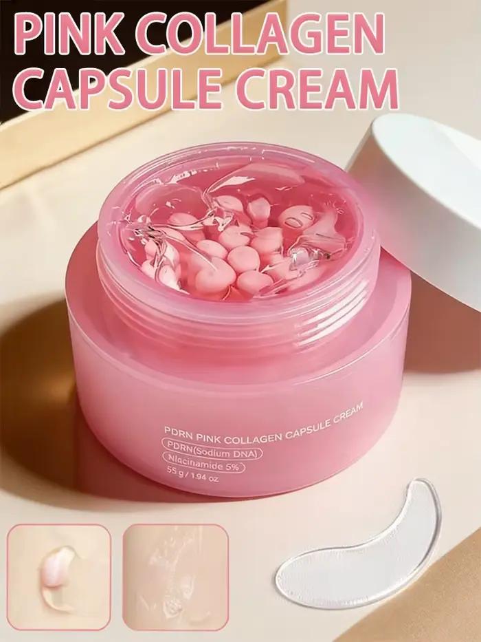 Crème hydratante pour le visage à la collagène rose