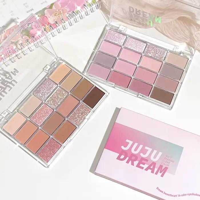 JUJU DREAM Palette de fards à paupières ton terre 16 couleurs