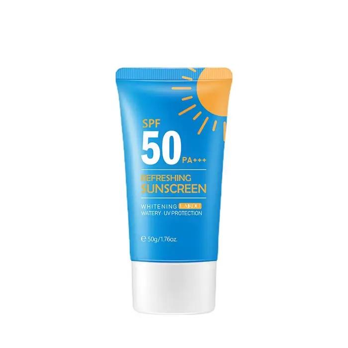 Crème solaire hydratante et blanchissante
