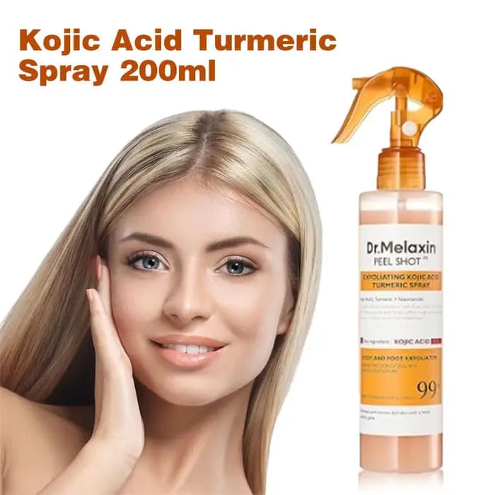 200ml Dr.Melaxin Peel Shot Exfoliant à l'Acide Kojique et au Curcuma en Spray – Améliore le Teint Terne