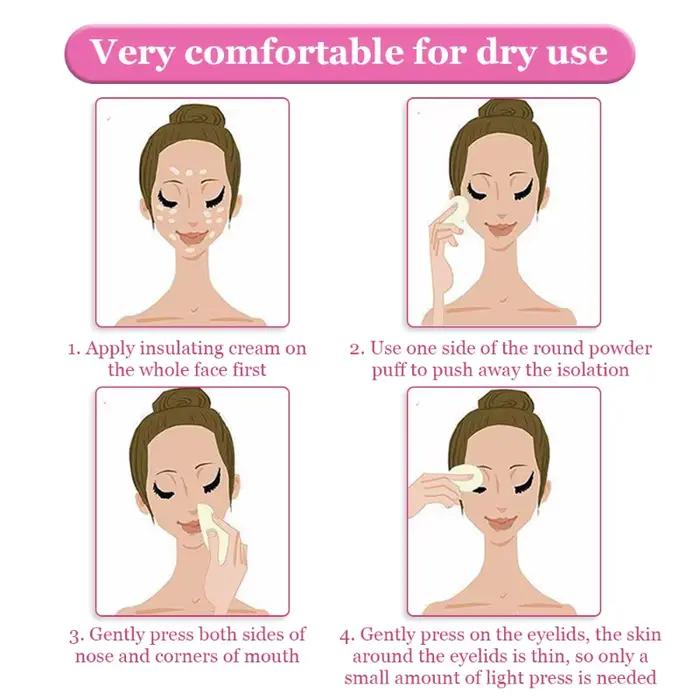 Houppettes en velours pour finition de maquillage parfaite