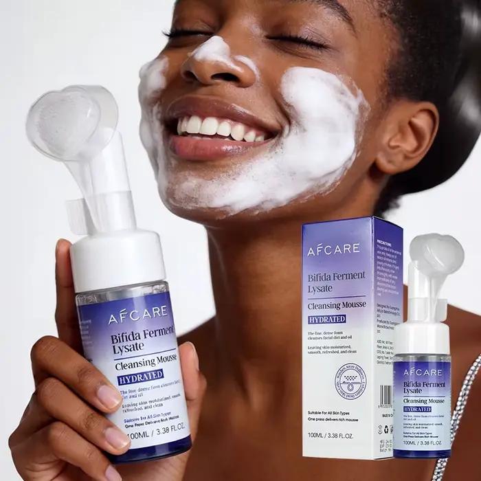 AFCARE Mousse Nettoyante Quotidienne - Nettoyage en Profondeur Doux pour Peaux Sensibles avec Bifida Ferment Lysate