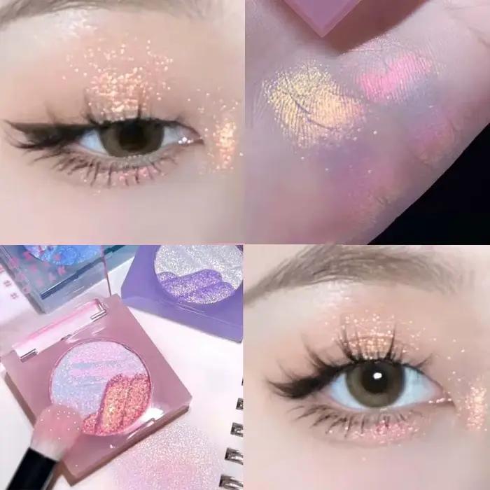Palette de maquillage caméléon effet brillant Aurora Purple