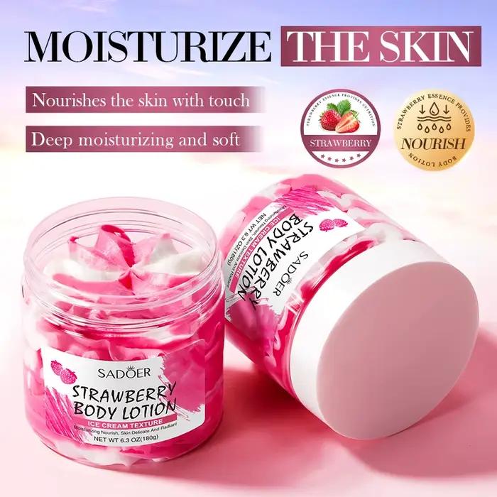 Lotion corporelle à la fraise 180g