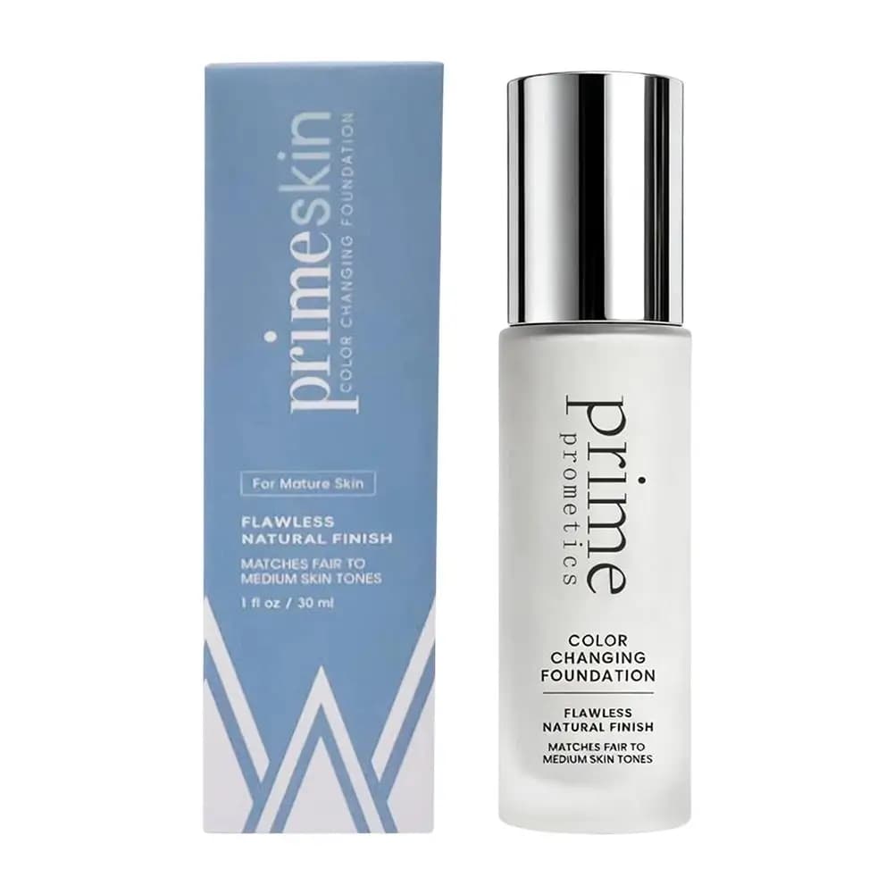 Fond de Teint Prime Prometics Couvrance Naturelle Légère Adapté au Teint, Base de Maquillage Lissant